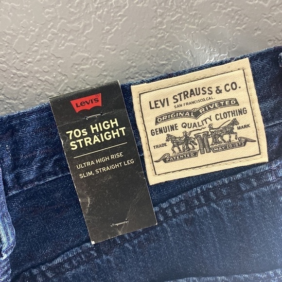 Levi’s Wellthread 70s High Slim Straight Jeans NWT - Picture 12 of 14